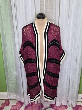 Hand-Crocheted Boho Knit Duster | Euro Summer Travel Layer | One Size Statement